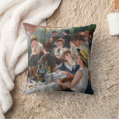 ピエール・オーギュストルノアール – ボートパーティーの昼食会 クッション (ブランケット)