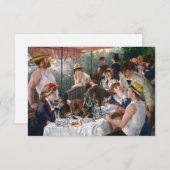 ピエール・オーギュストルノアール – ボートパーティーの昼食会 サンキューカード (正面/裏面)