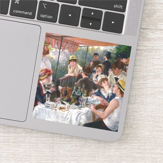 ピエール・オーギュストルノアール – ボートパーティーの昼食会 シール (詳細)