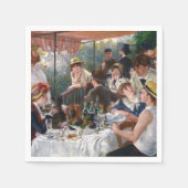 ピエール・オーギュストルノアール – ボートパーティーの昼食会 スタンダードカクテルナプキン (正面)
