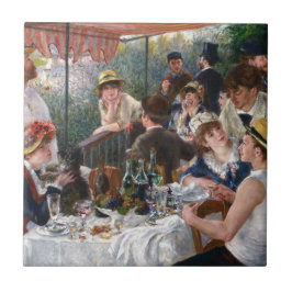 ピエール・オーギュストルノアール – ボートパーティーの昼食会 タイル
