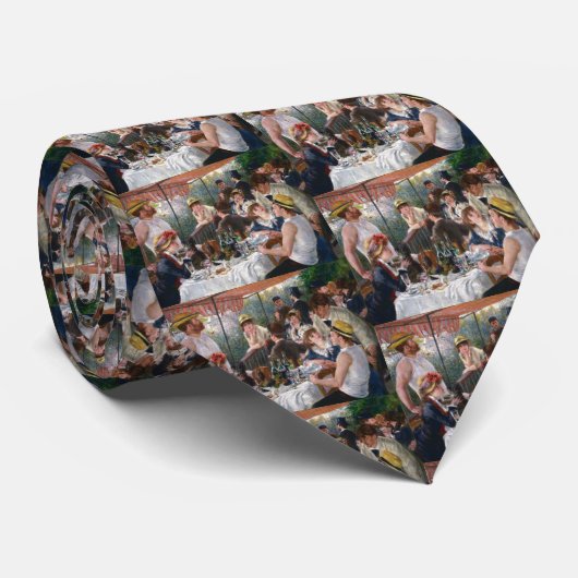 ピエール・オーギュストルノアール – ボートパーティーの昼食会 ネクタイ (ロール)