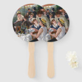 ピエール・オーギュストルノアール – ボートパーティーの昼食会 ハンドファン (正面&裏面)