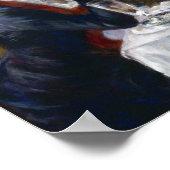 ピエール・オーギュストルノアール – ボートパーティーの昼食会 ポスター (角)