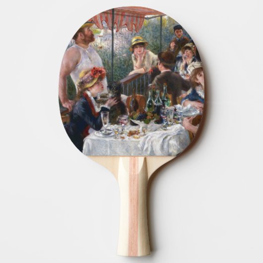 ピエール・オーギュストルノアール – ボートパーティーの昼食会 卓球ラケット (裏面)
