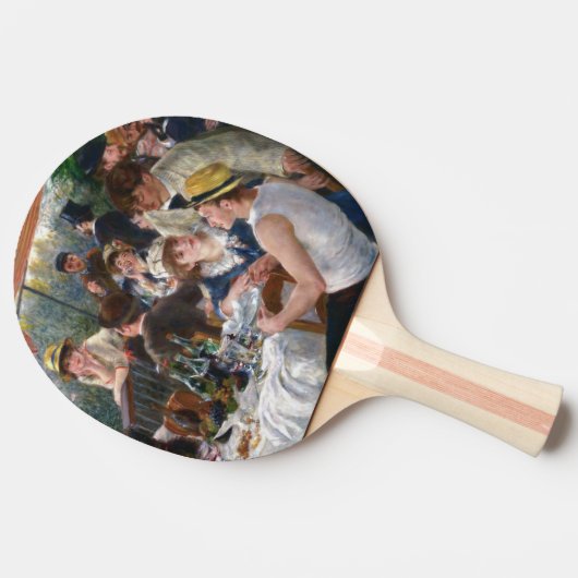 ピエール・オーギュストルノアール – ボートパーティーの昼食会 卓球ラケット (横)