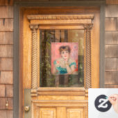 ピエール・オーギュストルノアール – 女優ジャンヌ・サマリー ウィンドウサイン (ホームデコレーション)