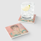 ピエール・オーギュストルノアール – 女優ジャンヌ・サマリー ストーンコースター (横)