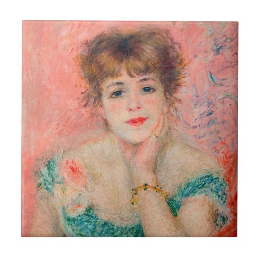 ピエール・オーギュストルノアール – 女優ジャンヌ・サマリー タイル (正面)