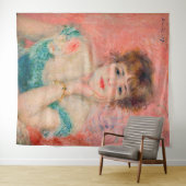 ピエール・オーギュストルノアール – 女優ジャンヌ・サマリー タペストリー (インサイチュ(横))