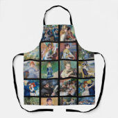 ピエール – オーギュストルノアール-最高傑作グリッドコラージュ エプロン (正面)