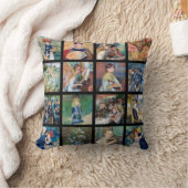 ピエール – オーギュストルノアール-最高傑作グリッドコラージュ クッション (ブランケット)