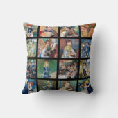 ピエール – オーギュストルノアール-最高傑作グリッドコラージュ クッション (裏面)