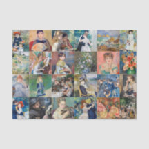 ピエール – オーギュストルノアール-最高傑作グリッドコラージュ