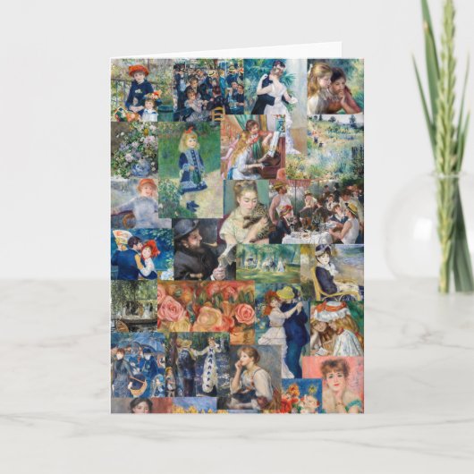 ピエール・オーギュストルノアール-最高傑作パッチワーク カード (正面)