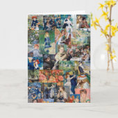 ピエール・オーギュストルノアール-最高傑作パッチワーク カード (黄色い花)