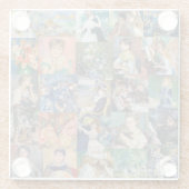 ピエール・オーギュストルノアール-最高傑作パッチワーク ガラスコースター (裏面)