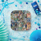 ピエール・オーギュストルノアール-最高傑作パッチワーク ペーパープレート (パーティー)