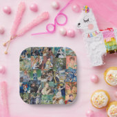 ピエール・オーギュストルノアール-最高傑作パッチワーク ペーパープレート (パーティー)