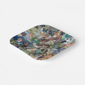 ピエール・オーギュストルノアール-最高傑作パッチワーク ペーパープレート (傾斜あり)