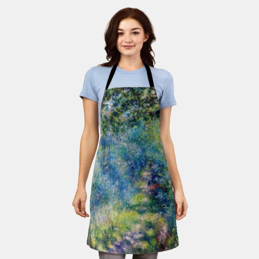 ピエール・オーギュストルノアール – 森の中の道 エプロン (着用した状態)