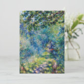 ピエール・オーギュストルノアール – 森の中の道 サンキューカード (スタンド正面)