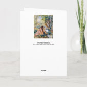 ピエール=オーギュストルノアール – 牧草地で カード (裏面)