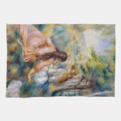 ピエール=オーギュストルノアール – 牧草地で キッチンタオル (横)