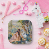 ピエール=オーギュストルノアール – 牧草地で ペーパープレート (パーティー)