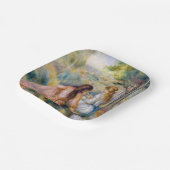 ピエール=オーギュストルノアール – 牧草地で ペーパープレート (傾斜あり)