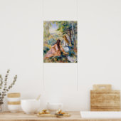 ピエール=オーギュストルノアール – 牧草地で ポスター (キッチン)