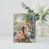 ピエール=オーギュストルノアール – 牧草地で ポストカード (スタンド正面)