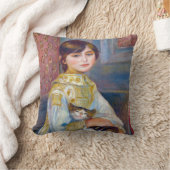 ピエール・オーギュストルノアール – 猫の子 クッション (ブランケット)