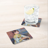 ピエール・オーギュストルノアール – 猫の子 スクエアペーパーコースター (インサイチュ)