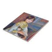 ピエール・オーギュストルノアール – 猫の子 タイル (側面)