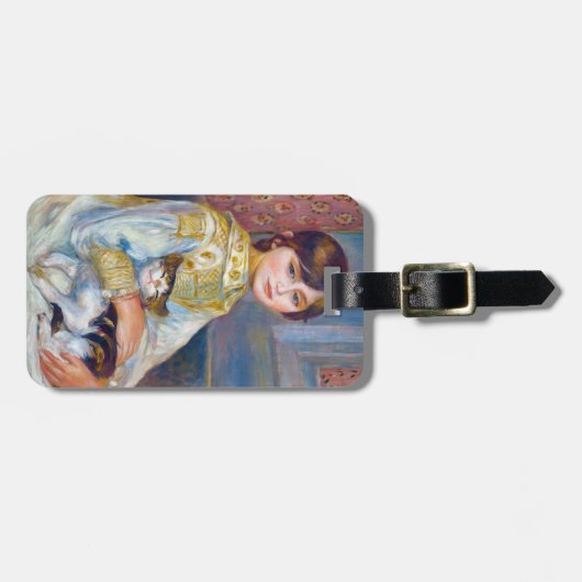 ピエール・オーギュストルノアール – 猫の子 ラゲッジタグ (正面横)