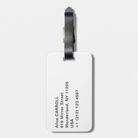 ピエール・オーギュストルノアール – 猫の子 ラゲッジタグ (裏面縦)