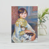 ピエール・オーギュストルノアール – 猫の子 招待状 (スタンド正面)