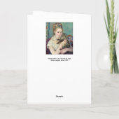 ピエール・オーギュストルノアール – 猫を飼った女性 カード (裏面)