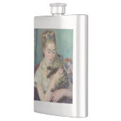 ピエール・オーギュストルノアール – 猫を飼った女性 フラスク (左)