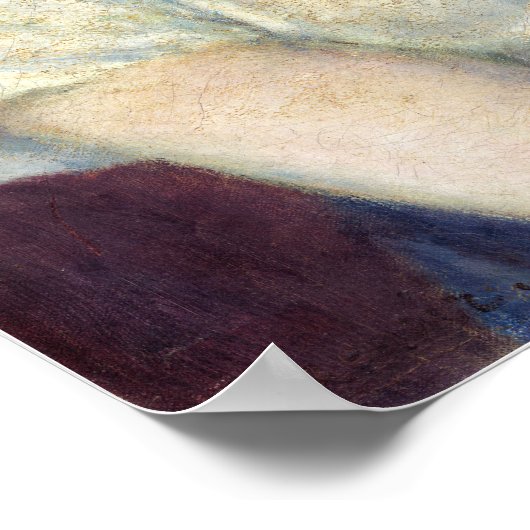 ピエール・オーギュストルノアール – 猫を飼った女性 ポスター (角)