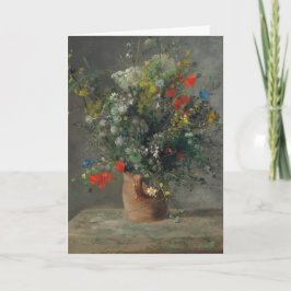 ピエール・オーギュストルノアール – 花瓶の中の花1866 カード