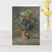 ピエール・オーギュストルノアール – 花瓶の中の花1866 カード (黄色い花)
