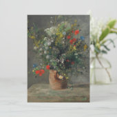 ピエール・オーギュストルノアール – 花瓶の中の花1866 サンキューカード (スタンド正面)