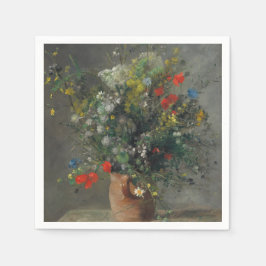 ピエール・オーギュストルノアール – 花瓶の中の花1866 スタンダードカクテルナプキン