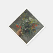 ピエール・オーギュストルノアール – 花瓶の中の花1866 スタンダードカクテルナプキン (角)