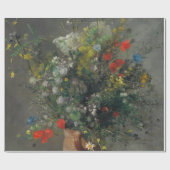 ピエール・オーギュストルノアール – 花瓶の中の花1866 ラッピングペーパー (フラット)