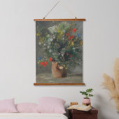 ピエール・オーギュストルノアール – 花瓶の中の花1866 吊り下げ型タペストリー (寝室)
