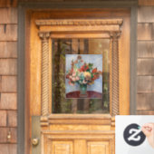 ピエール・オーギュストルノアール – 花瓶の中の花 ウィンドウサイン (ホームデコレーション)