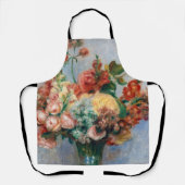 ピエール・オーギュストルノアール – 花瓶の中の花 エプロン (正面)